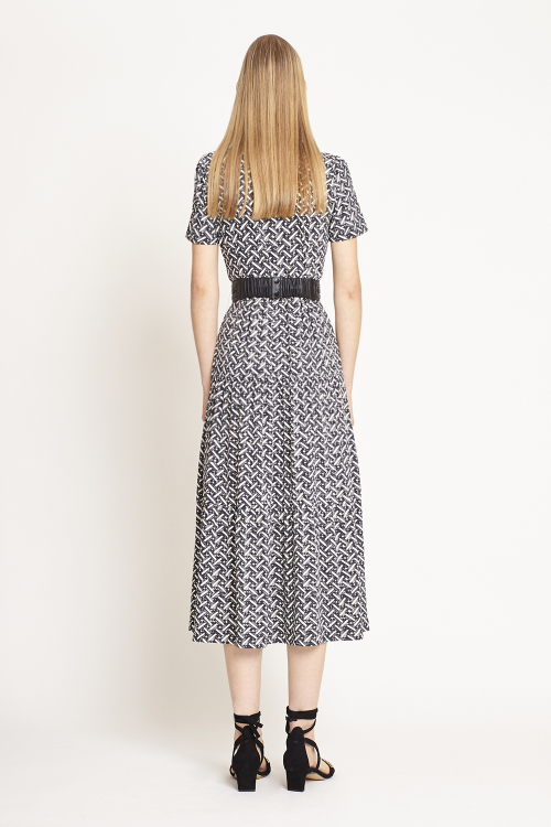 Fit — Vestido Jersey Estampa Cestaria