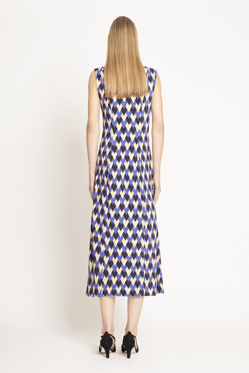 Fit — Vestido Jersey Estampa Tressê