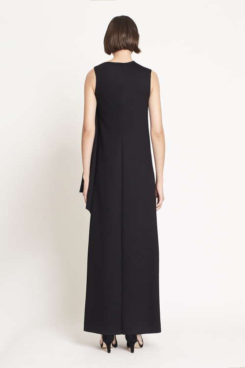 Fit — Vestido Malha Dupla Leve Longo