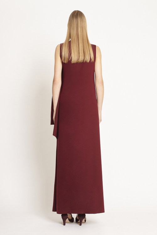 Fit — Vestido Malha Dupla Leve Longo
