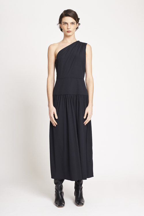 Fit — Vestido Tricoline Ombro Só