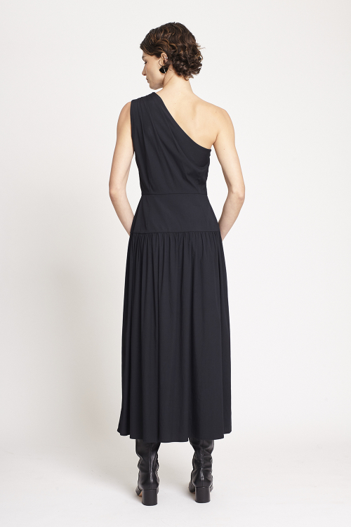 Fit — Vestido Tricoline Ombro Só
