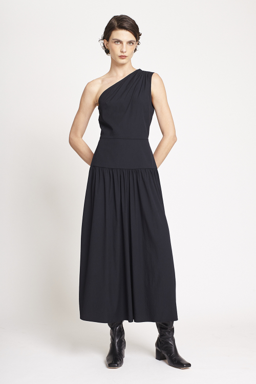 Fit — Vestido Tricoline Ombro Só
