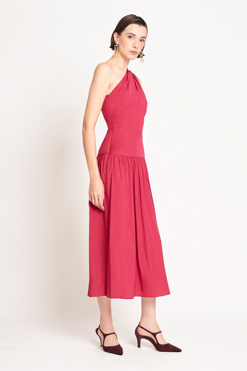 Fit — Vestido Tricoline Ombro Só