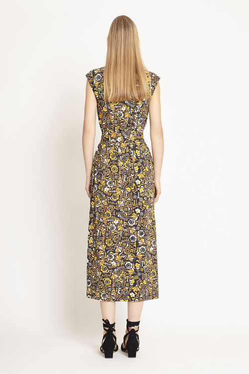 Fit — Vestido Jersey Estampa Festival Midi