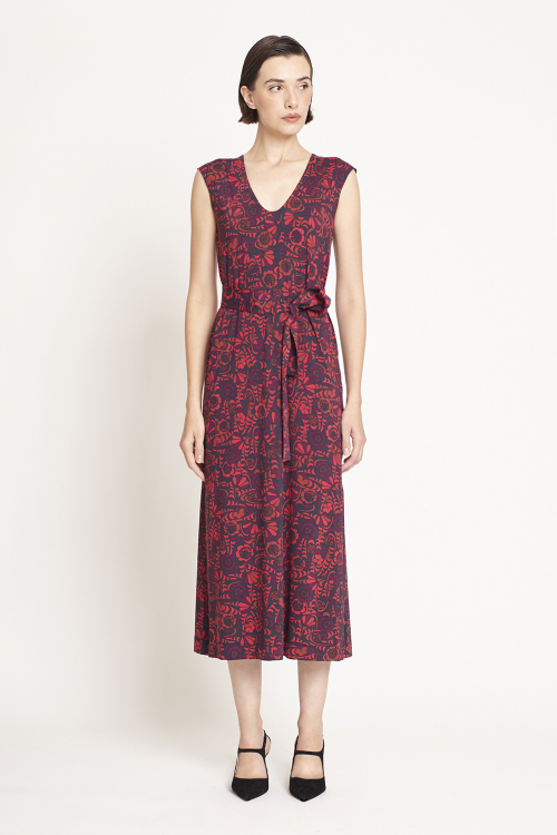 Fit — Vestido Jersey Estampa Festival Midi