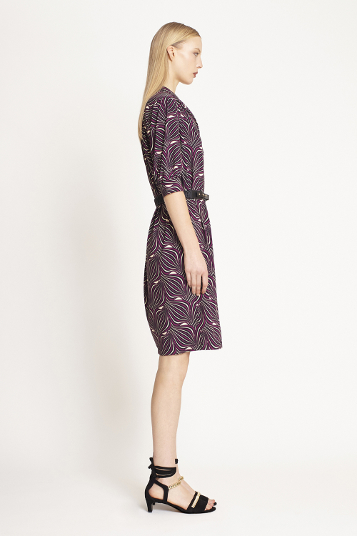 Fit — Vestido Jersey Est Panton Manga 3/4