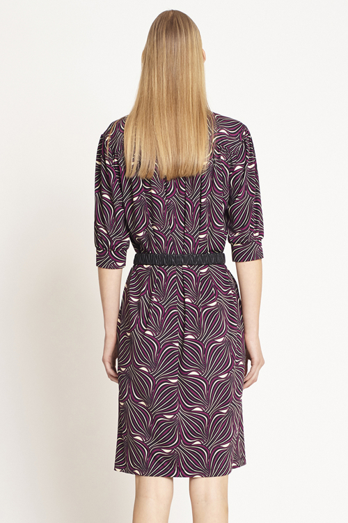 Fit — Vestido Jersey Est Panton Manga 3/4