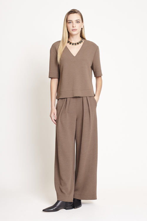 Fit — Blusa Bouclê Decote V