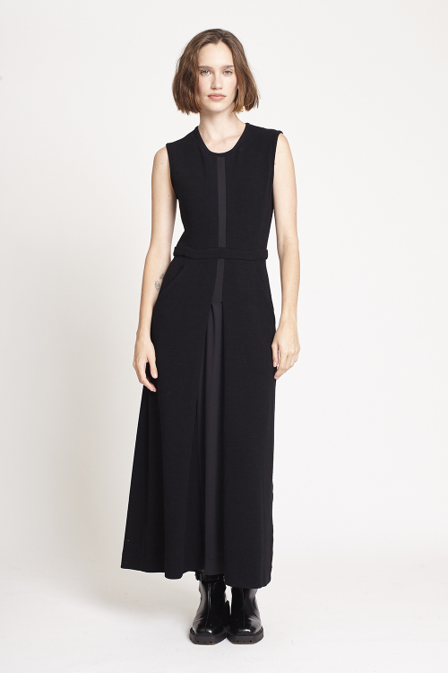 Fit — Vestido Malha Dupla Bouclê Com Detalhe
