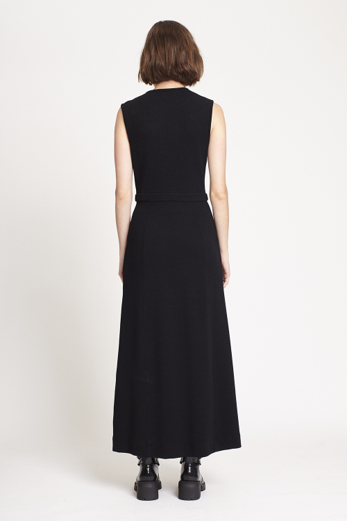 Fit — Vestido Malha Dupla Bouclê Com Detalhe