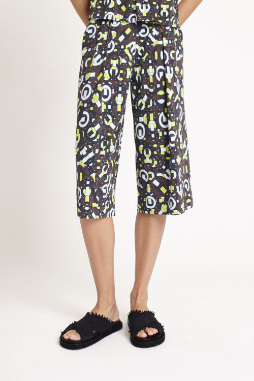 Fit — Bermuda Jersey Estampa Tramado