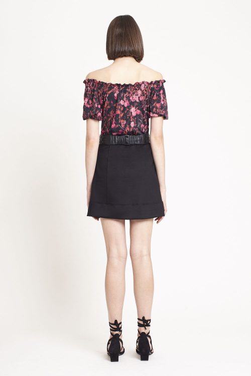 Fit — Blusa Jersey Estampa Bosque Ombro A Ombro