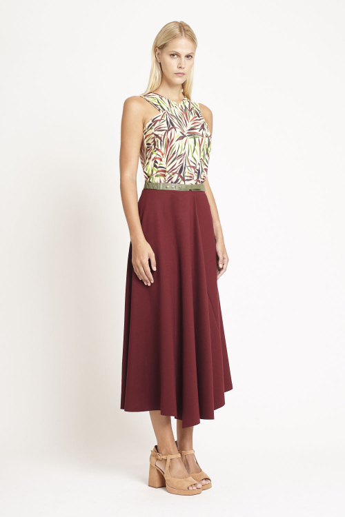 Fit — Blusa Jersey Estampa Bloom Decote Cruzado