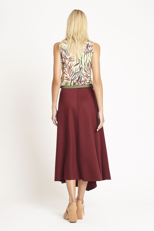 Fit — Blusa Jersey Estampa Bloom Decote Cruzado