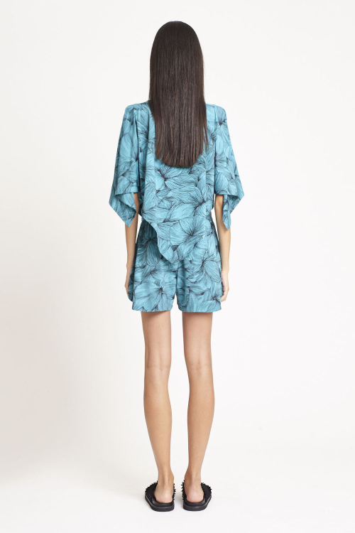 Fit — Blusa Jersey Estampa Campo Florido