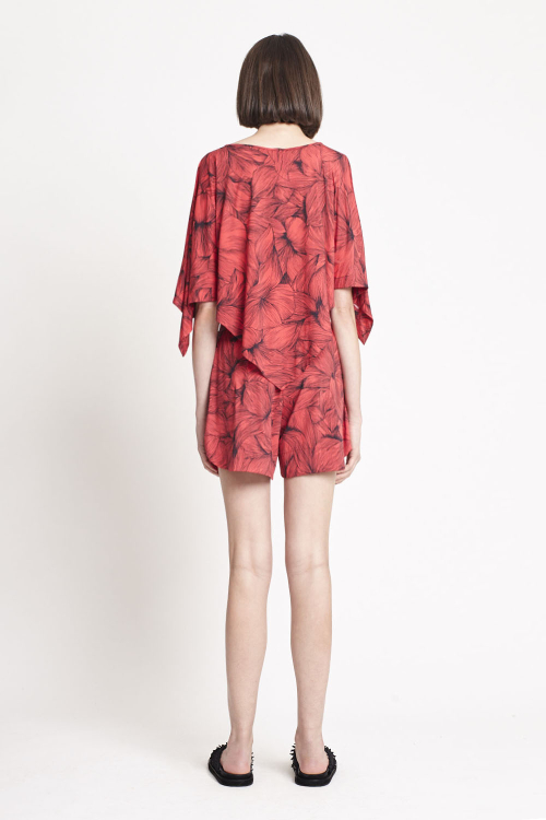 Fit — Blusa Jersey Estampa Campo Florido