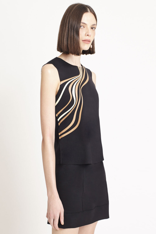 Fit — Saia Malha Dupla Leve Mini