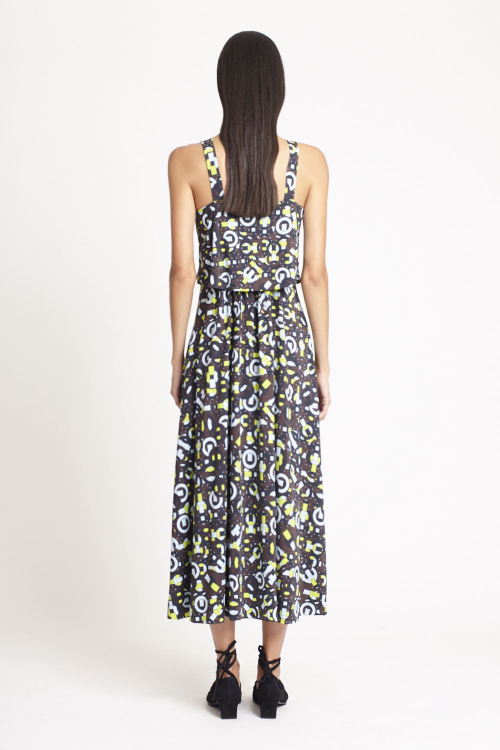 Fit — Vestido Jersey Est Tramado Decote Dobrado