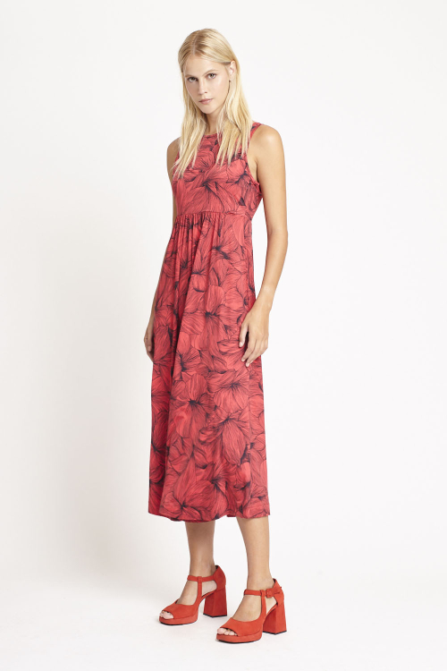 Fit — Vestido Jersey Estampa Campo Florido Nadador