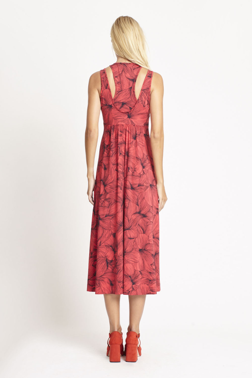 Fit — Vestido Jersey Estampa Campo Florido Nadador