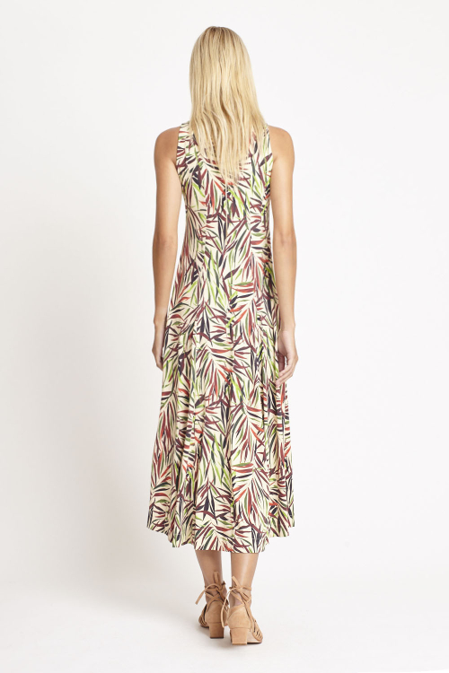 Fit — Vestido Jersey Estampa Bloom Nesgas