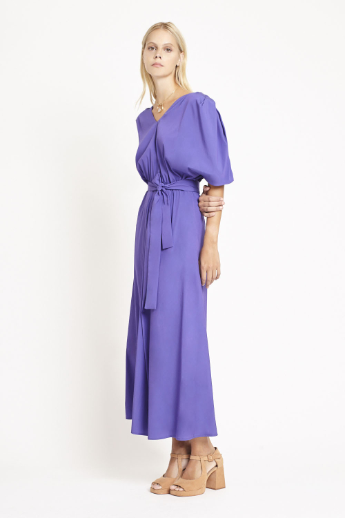 Fit — Vestido Tricoline Prega Saia