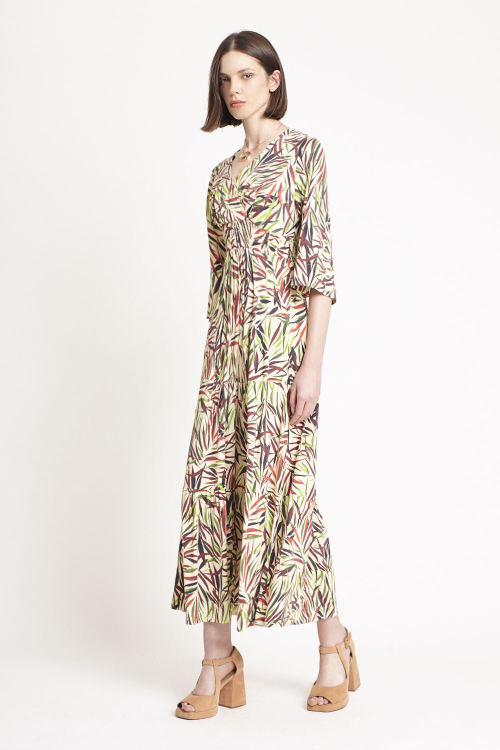 Fit — Vestido Jersey Estampa Bloom Lastex