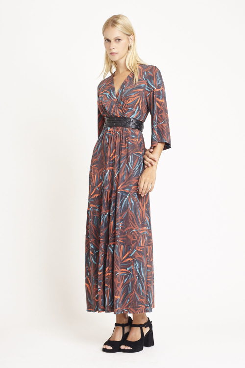 Fit — Vestido Jersey Estampa Bloom Lastex