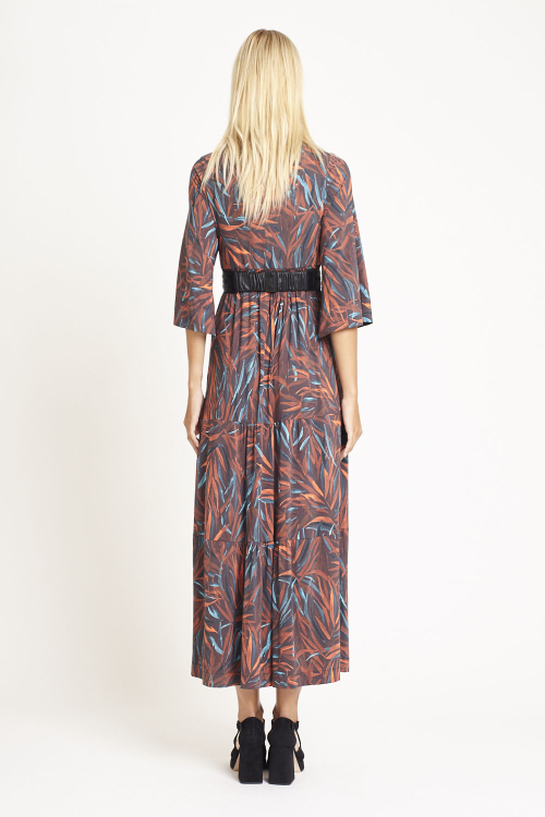 Fit — Vestido Jersey Estampa Bloom Lastex