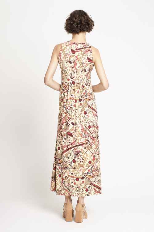Fit — Vestido Jersey Estampa Parque Sem Manga