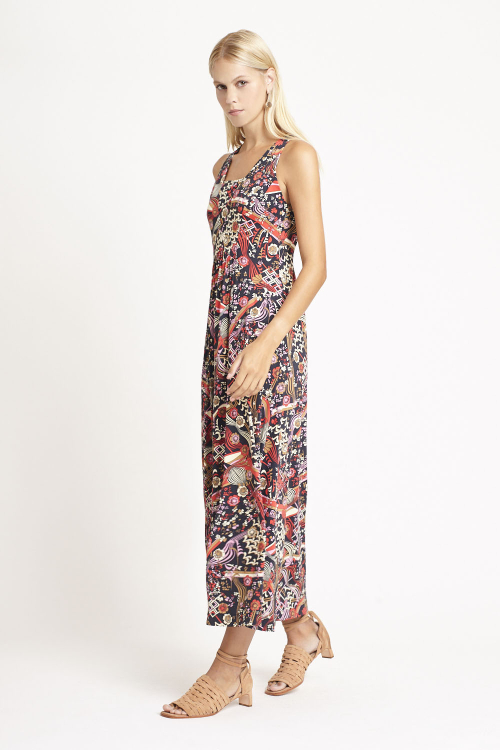 Fit — Vestido Jersey Estampa Parque Sem Manga