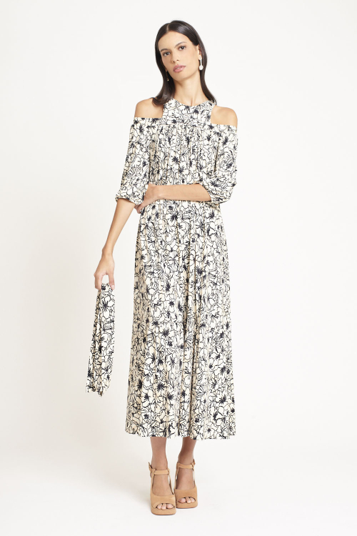 Fit — Vestido Jersey Est Encanto Ombro A Ombro