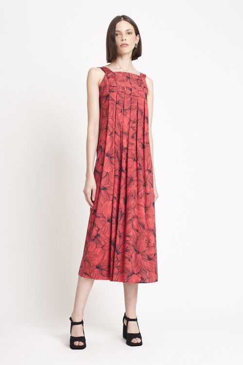 Fit — Vestido Jersey Estampa Campo Florido Tressê