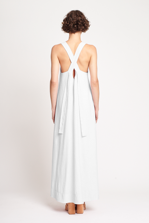 Fit — Vestido Plissado Longo