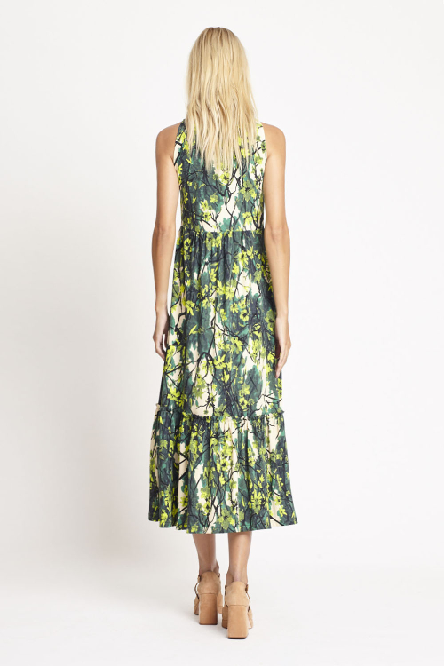 Fit — Vestido Jersey Estampa Jardim Secreto