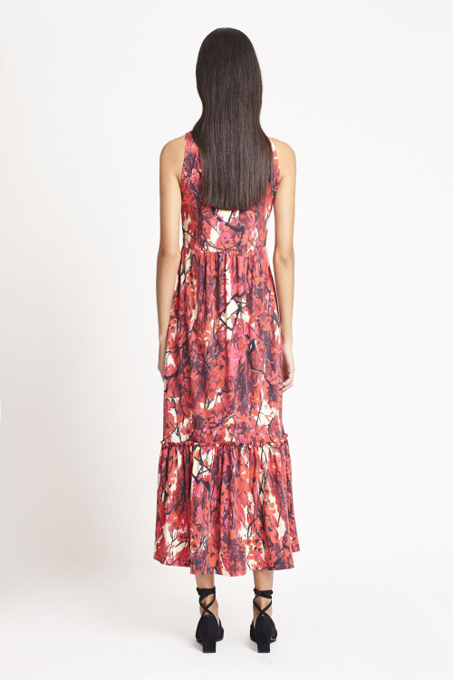 Fit — Vestido Jersey Estampa Jardim Secreto