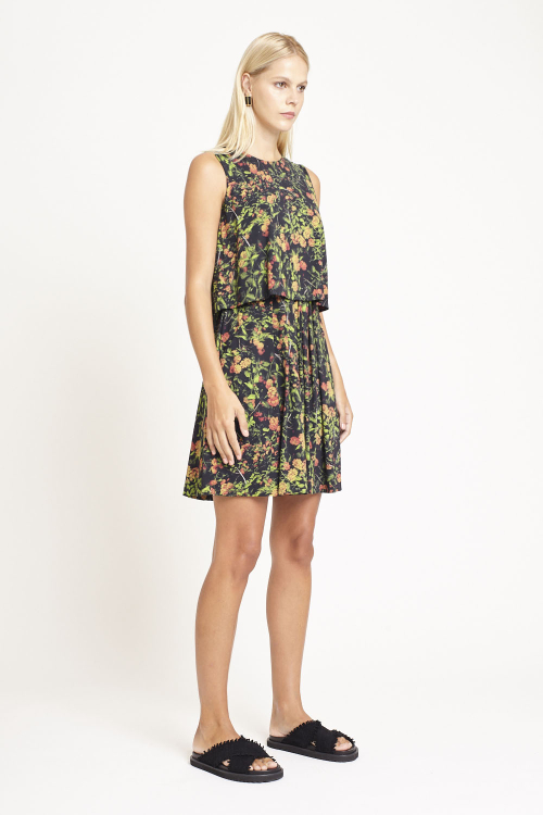 Fit — Vestido Jersey Estampa Bosque Curto