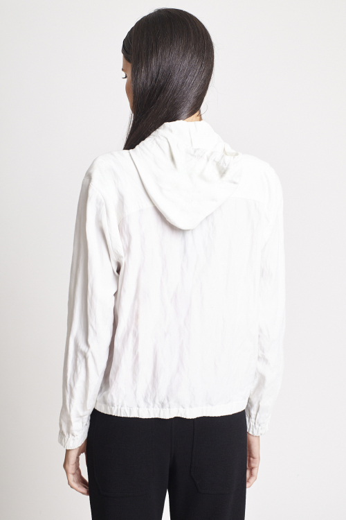 Fit — Jaqueta Viscose Metal Capuz