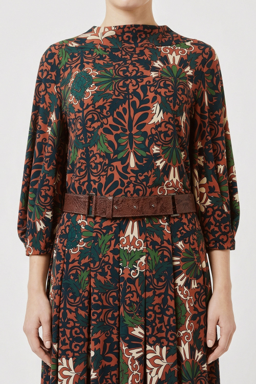 blusa jersey est ornamental decote irregular
