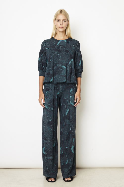 calça jersey estampa canutilhos pantalona
