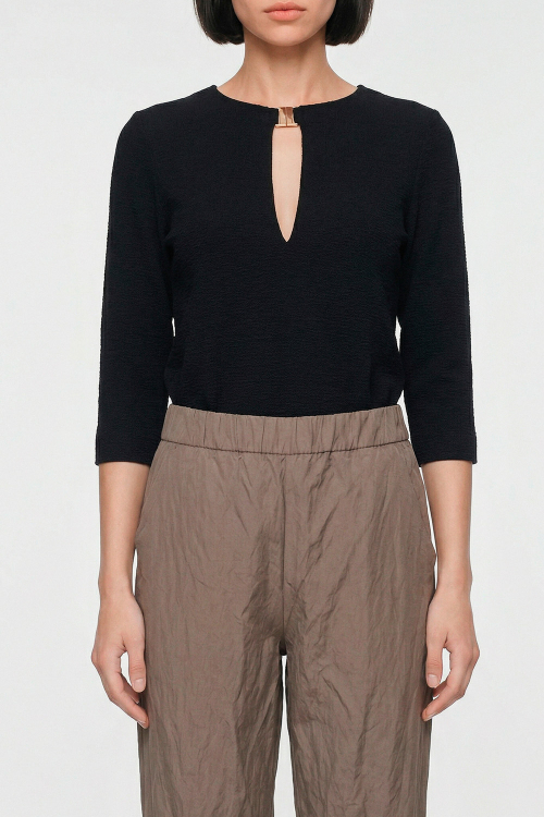 Fit — Blusa Bouclê Decote