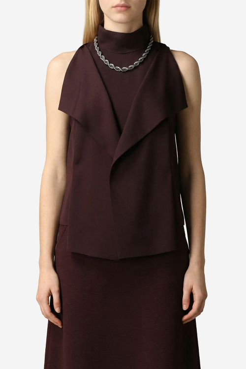 Fit — Blusa Malha Dupla Leve Babados