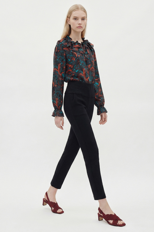 Fit — Blusa Seda Estampa Ventania