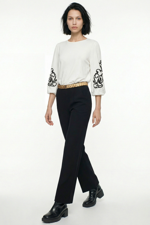 blusa algodão pima silk ornamental