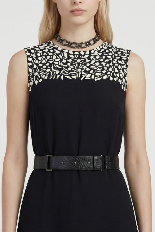 blusa duplo leve silk mini folhas
