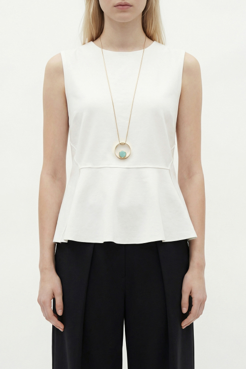 Fit — Blusa Malha Dupla Leve Irregular