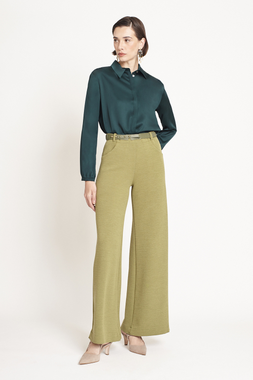 camisa viscose acetinada