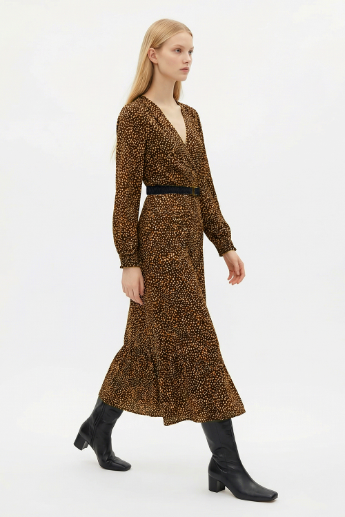 Fit — Vestido Jersey Estampa Bolinhas