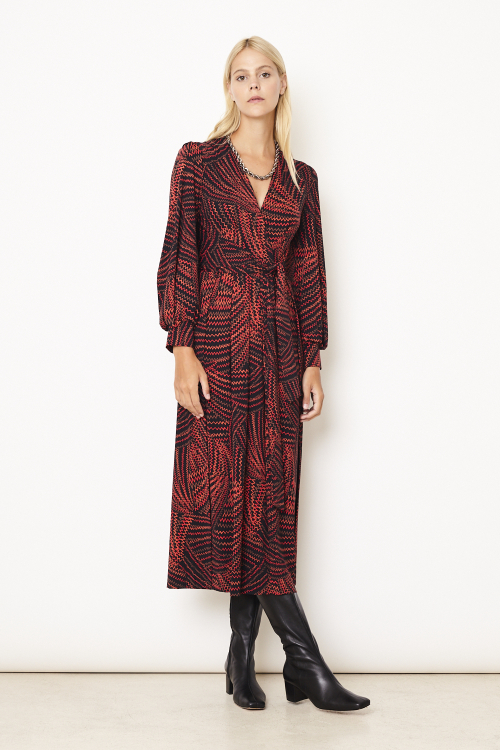 Fit — Vestido Jersey Est Zigue Detalhe Cintura